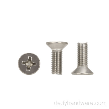 M3 cross eingebrauchtes flaches Counterunk Head Machine Schraube